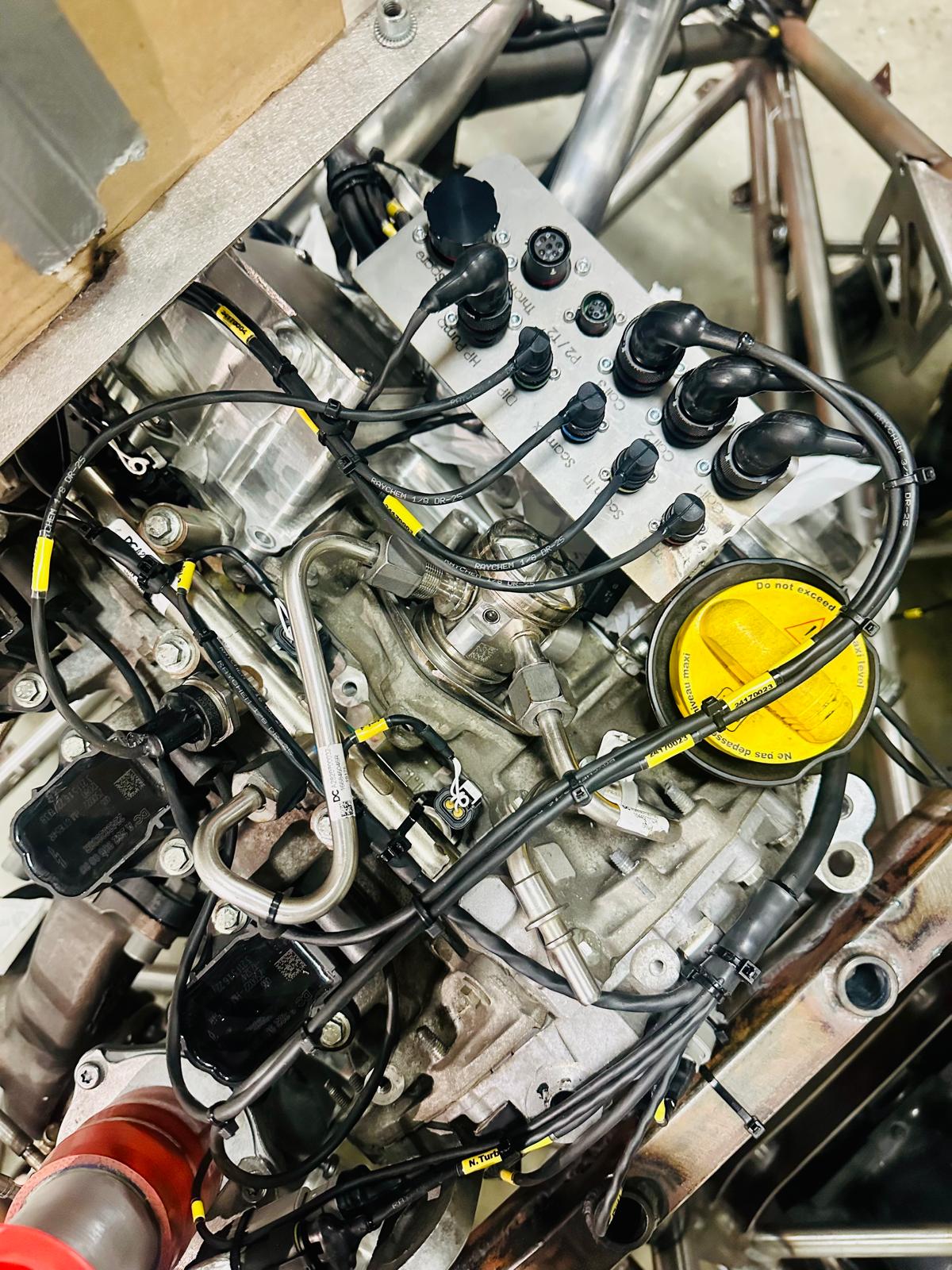 Câblage moteur gainage Raychem